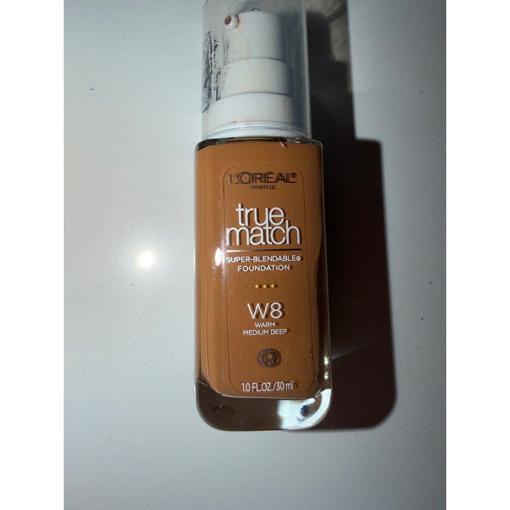 L'Oreal True Match Super-Blendable Foundation W8 Warm Medium Deep 1oz 30ml